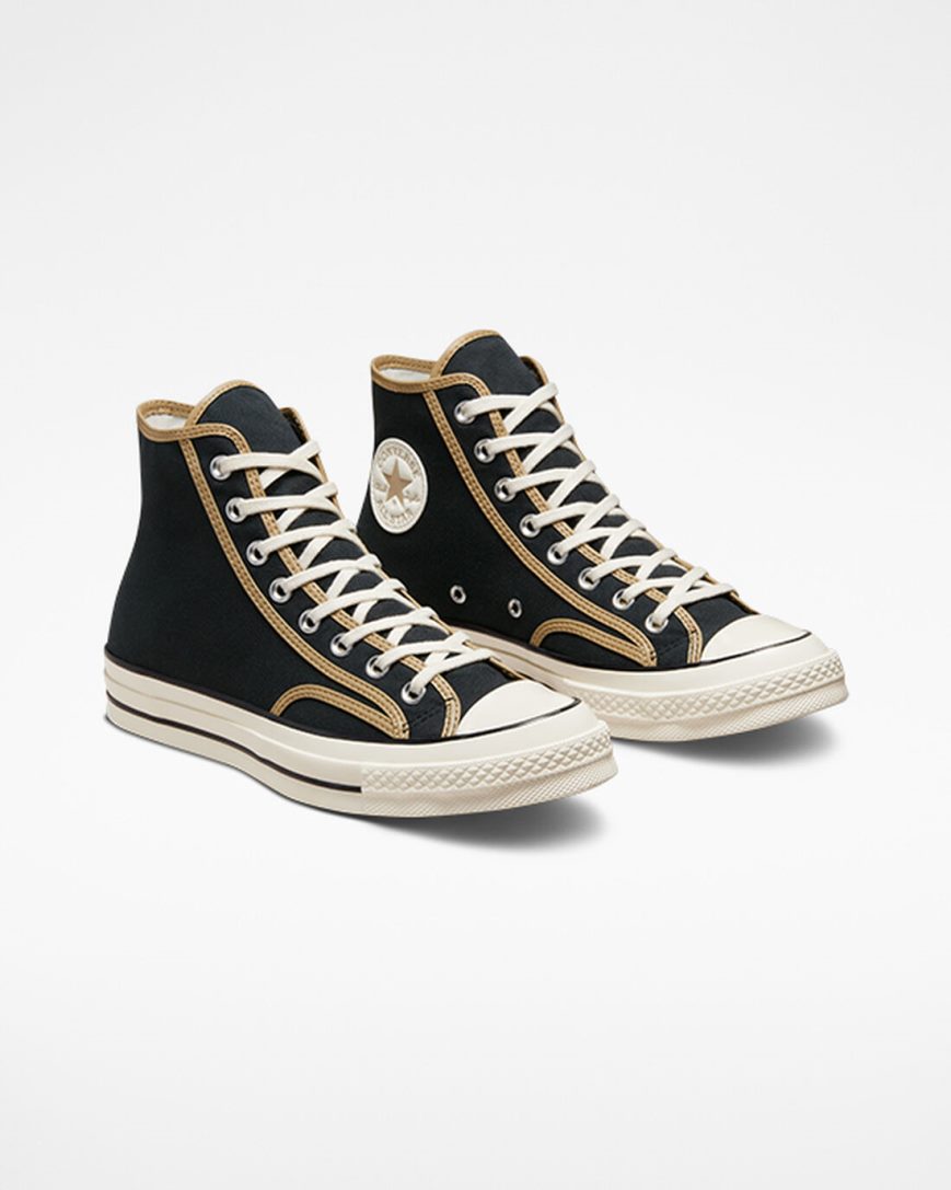 Tenisi Inalti Dama Converse Chuck 70 Heavyweight Panza Negrii Kaki | RO PGDX13263